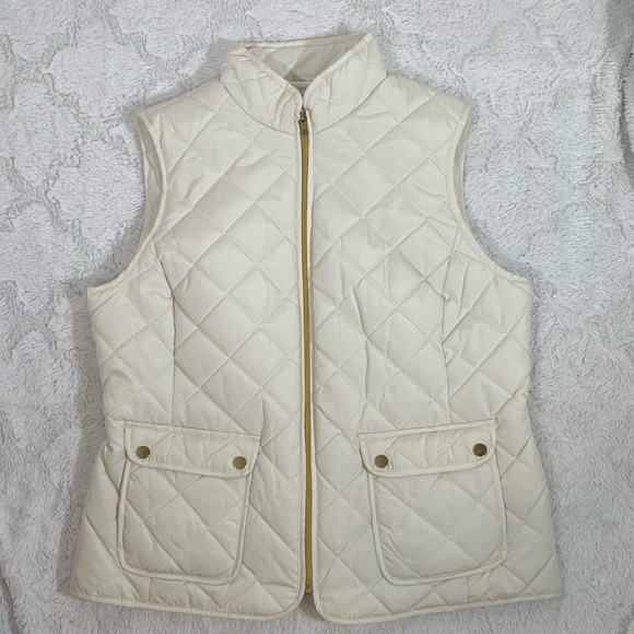 Jackets & Coats Nwt Cream Puffer Vest Poshmark